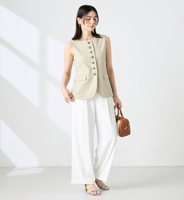 NOLLEY'S sophi「《セットアップ対応》ウォッシャブルドライシャンタンジレ」|ベスト・ジレ|