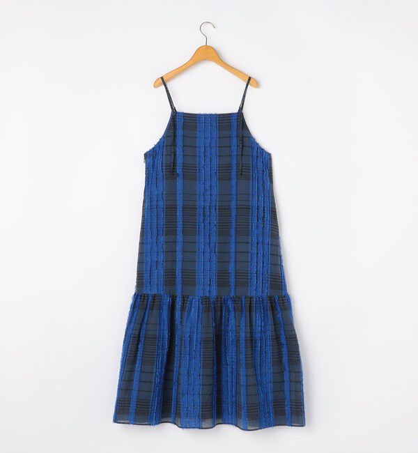 NOLLEY'S「【WEB＆一部店舗限定アイテム】【KIRYU】ウォッシャブルチェック柄カットジャガードワンピース」|ワンピース|