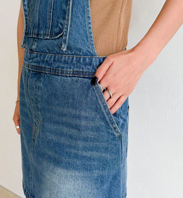 fredy emue「デニムサロペットチュニック」|オールインワン|