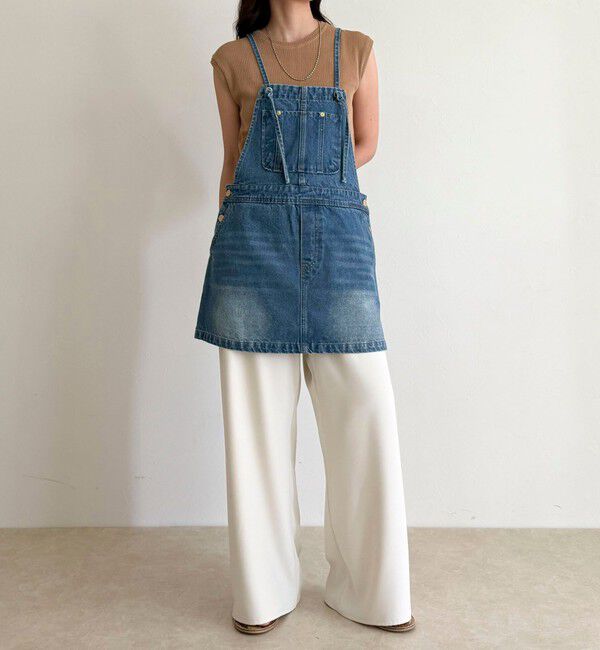 fredy emue「デニムサロペットチュニック」|オールインワン|
