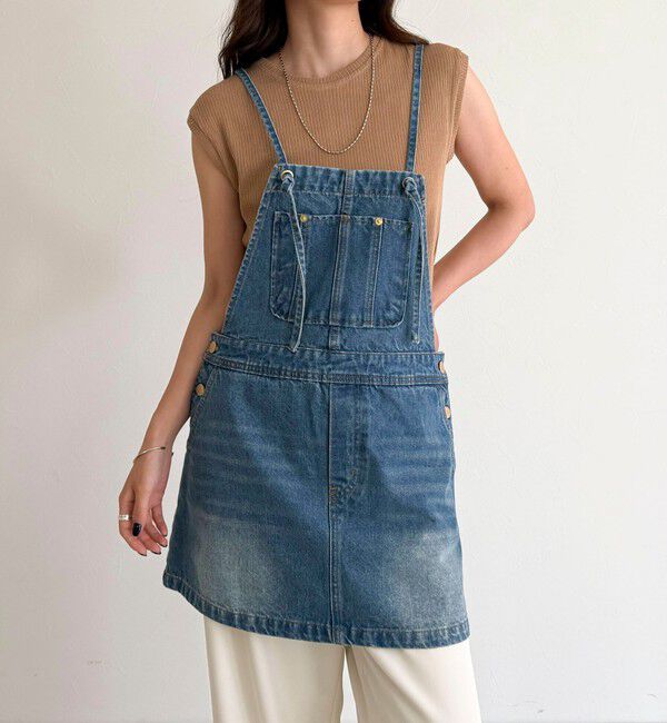 fredy emue「デニムサロペットチュニック」|オールインワン|