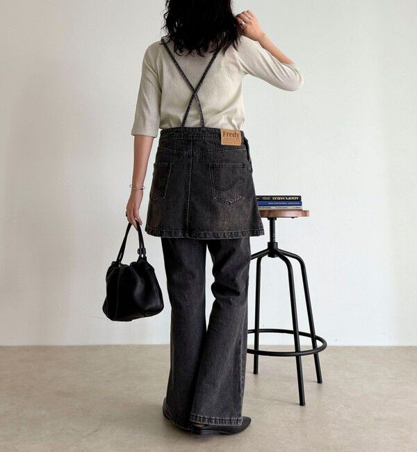 fredy emue「デニムサロペットチュニック」|オールインワン|