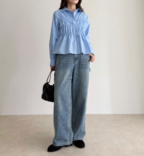 fredy emue「【@sora_522m企画】シャーリングシャツ」|シャツ・ブラウス|