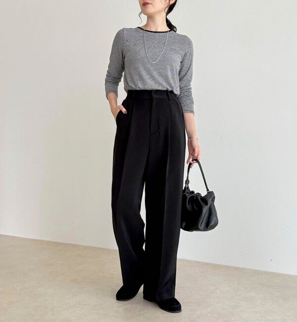 fredy emue「ウールブレンドシアーロンTシャツ」|Tシャツ・カットソー|