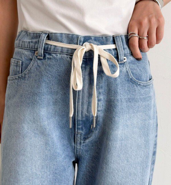 fredy emue「ドロストデニムパンツ」|デニム|