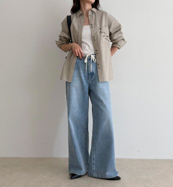 fredy emue「ドロストデニムパンツ」|デニム|