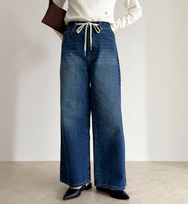 fredy emue「ドロストデニムパンツ」|デニム|