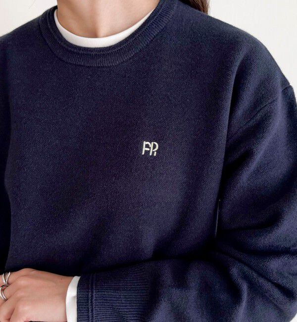 fredy emue「FR刺繍スウェットニットプルオーバー」|ニット・セーター|