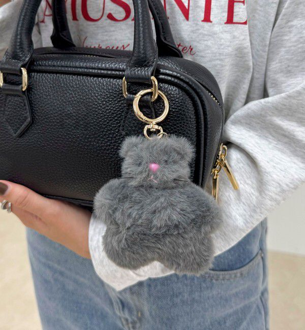 fredy emue「【Jolie Joli/ジョリジョリ】手乗りぬいチャーム」|チャーム・キーホルダー|チャコールグレー