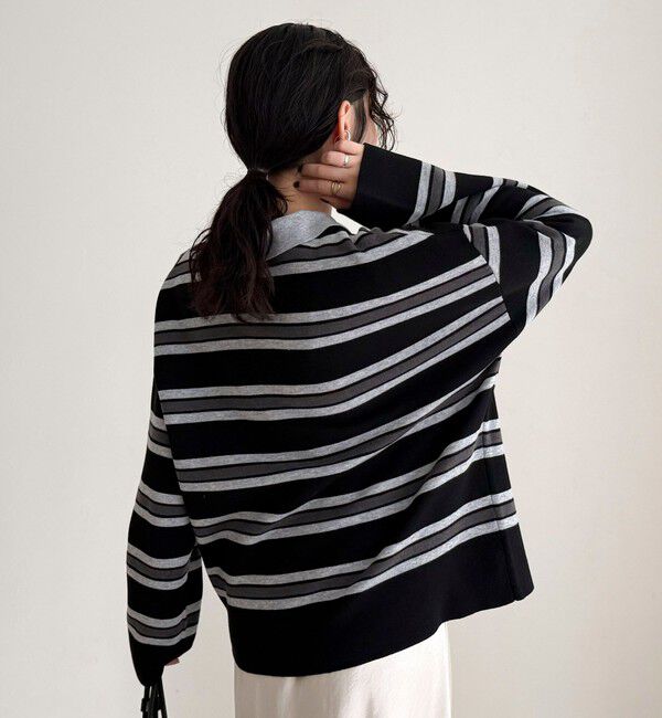 fredy emue「ラガーボーダーニットプルオーバー」|ニット・セーター|