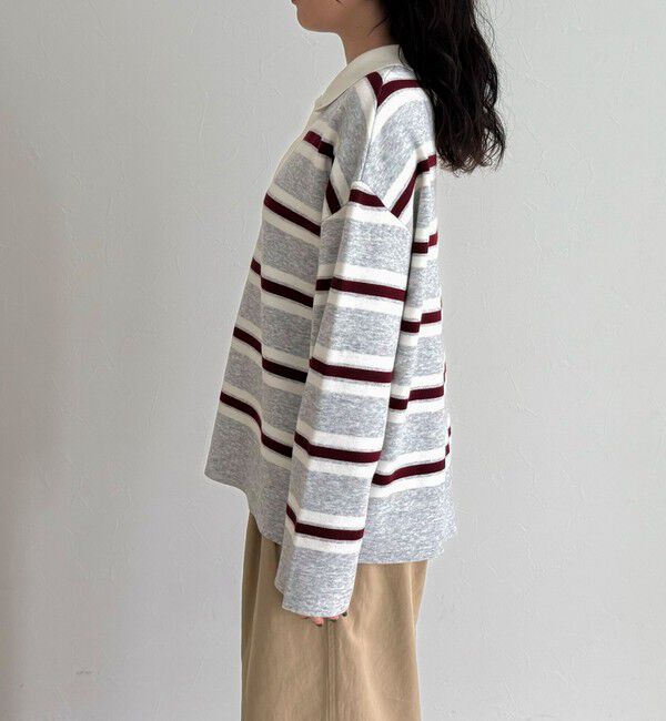 fredy emue「ラガーボーダーニットプルオーバー」|ニット・セーター|