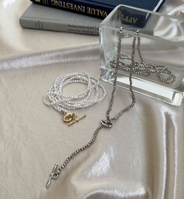 fredy emue「小粒ビーズマンテルロングネックレス」|ネックレス|