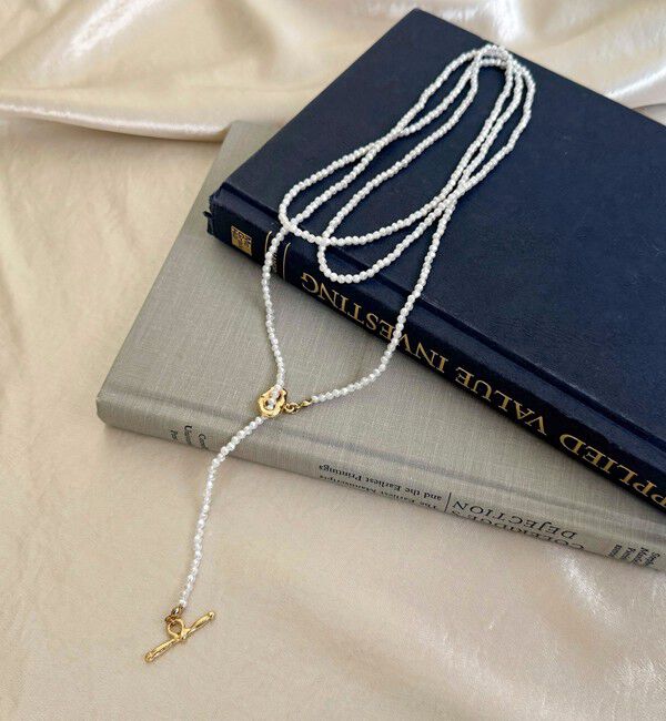 fredy emue「小粒ビーズマンテルロングネックレス」|ネックレス|