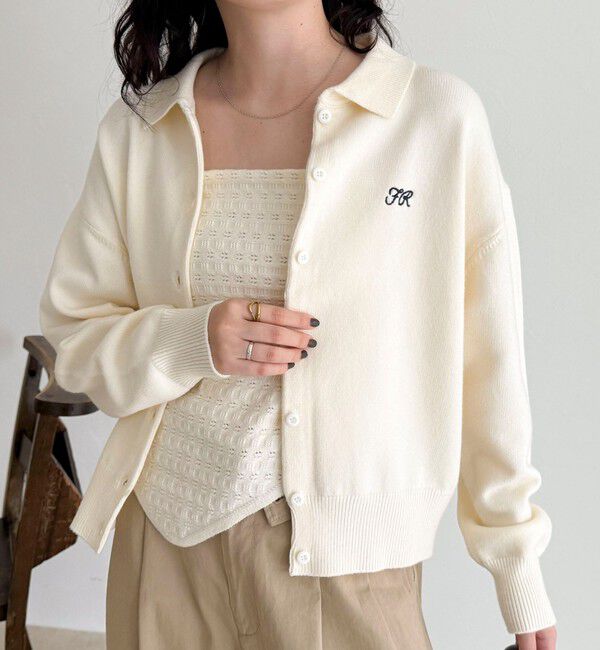 fredy emue「ニットシャツカーディガン バブーシュカ付き」|ニット・セーター|
