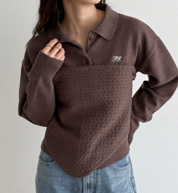 fredy emue「ニットシャツカーディガン バブーシュカ付き」|ニット・セーター|