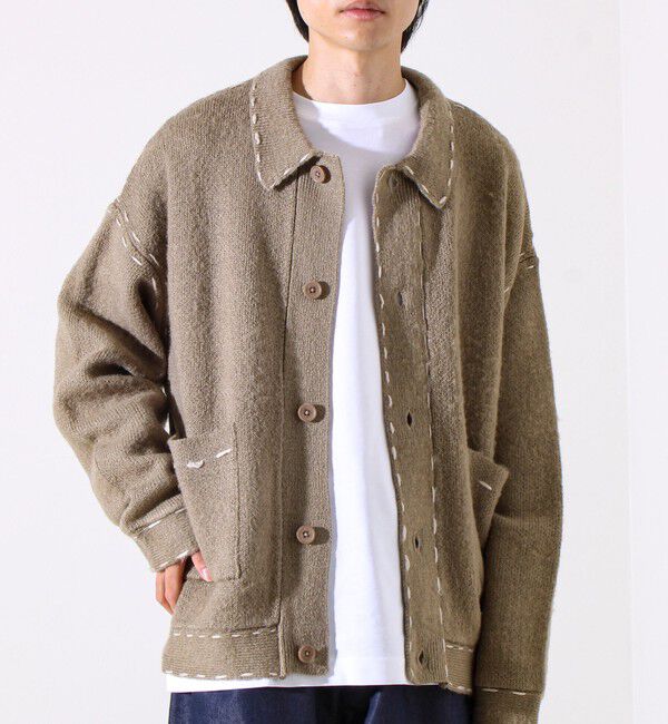 GLOSTER「【ユニセックス対応】ハンドステッチニットジャケット」|カーディガン|