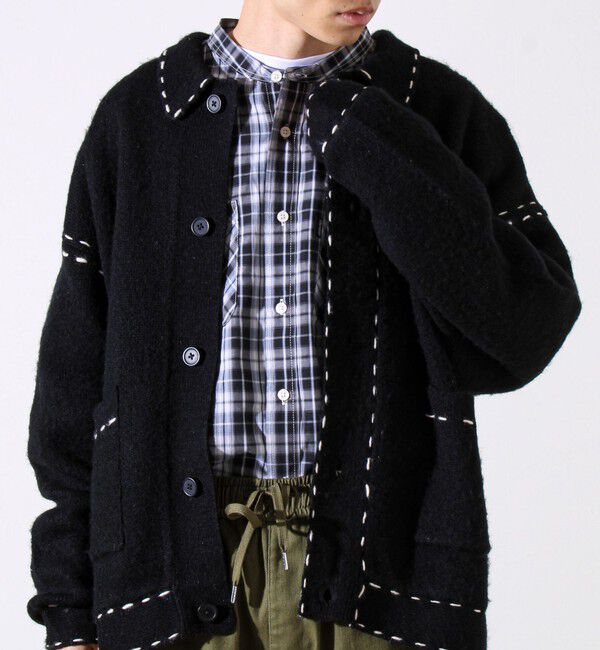 GLOSTER「【ユニセックス対応】ハンドステッチニットジャケット」|カーディガン|