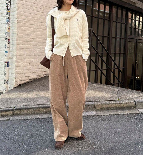 fredy emue「FR刺繍ケーブル柄ニットカーディガン」|ニット・セーター|