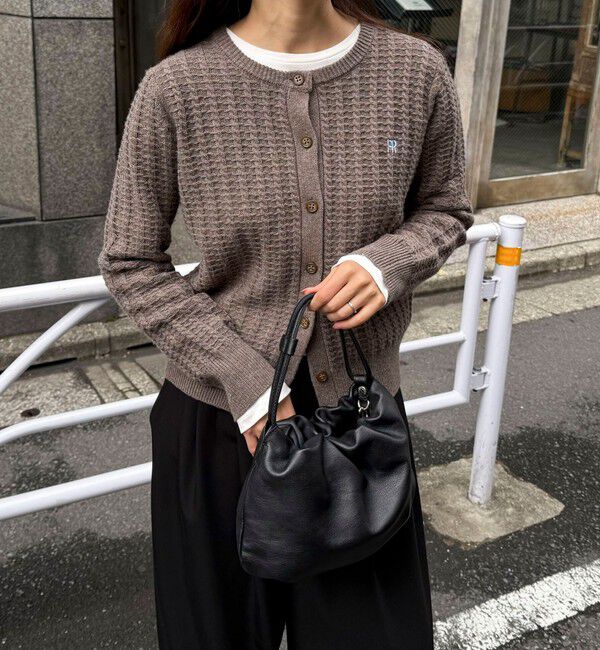 fredy emue「FR刺繍ケーブル柄ニットカーディガン」|ニット・セーター|