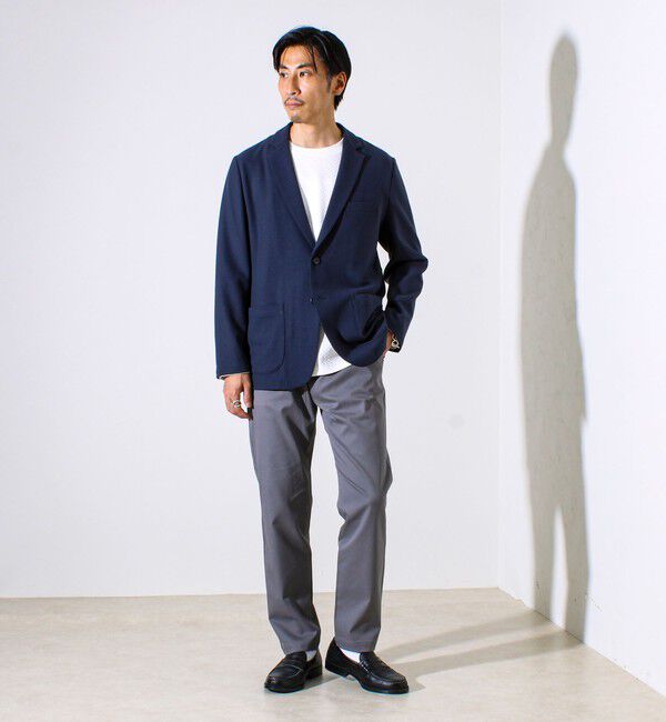 GLOSTER「【オンオフ兼用の大人カジュアルジャケット】両面起毛 ストレッチジャケット」|テーラードジャケット|