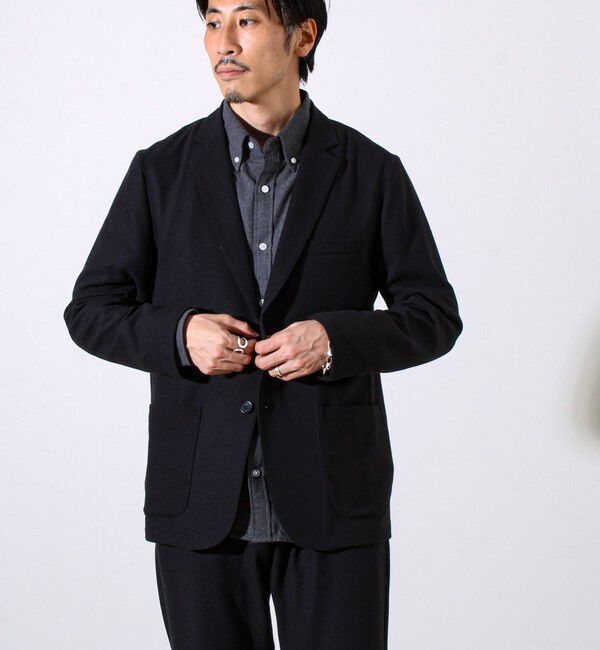 GLOSTER「【オンオフ兼用の大人カジュアルジャケット】両面起毛 ストレッチジャケット」|テーラードジャケット|