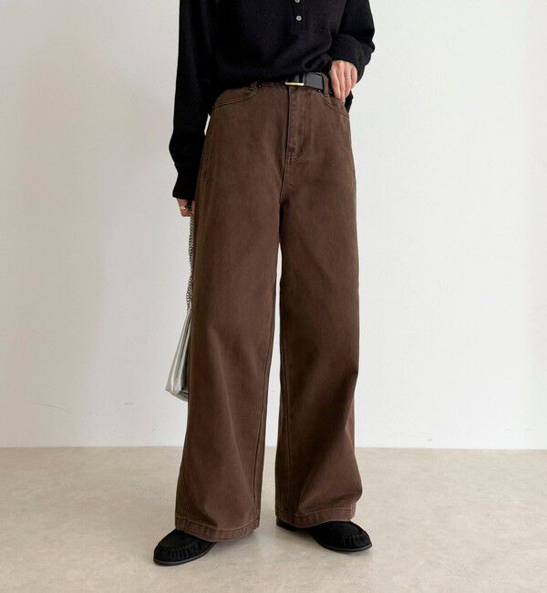 fredy emue「コットンツイルストレートパンツ」|チノ|