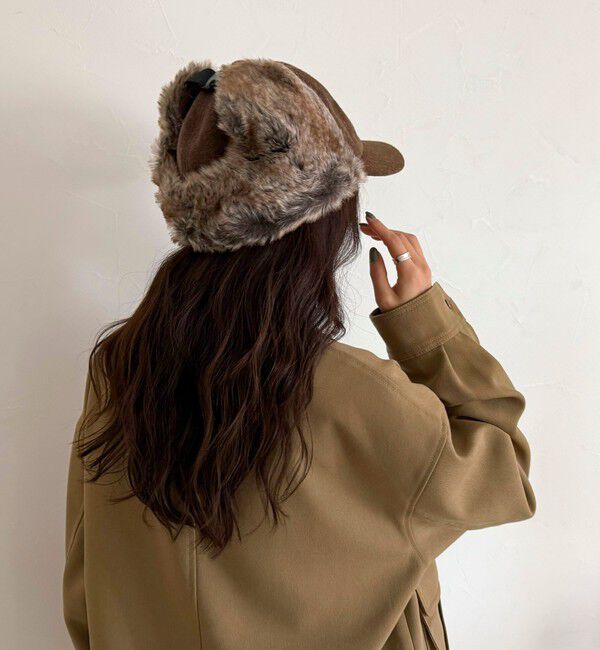 fredy emue「ファーツイードフライトキャップ」|キャップ・キャスケット|