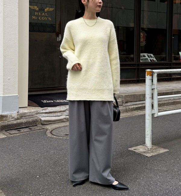 fredy emue「ミドル丈片畦ニットプルオーバー」|ニット・セーター|