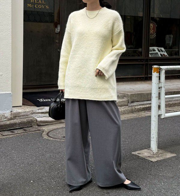 fredy emue「ミドル丈片畦ニットプルオーバー」|ニット・セーター|