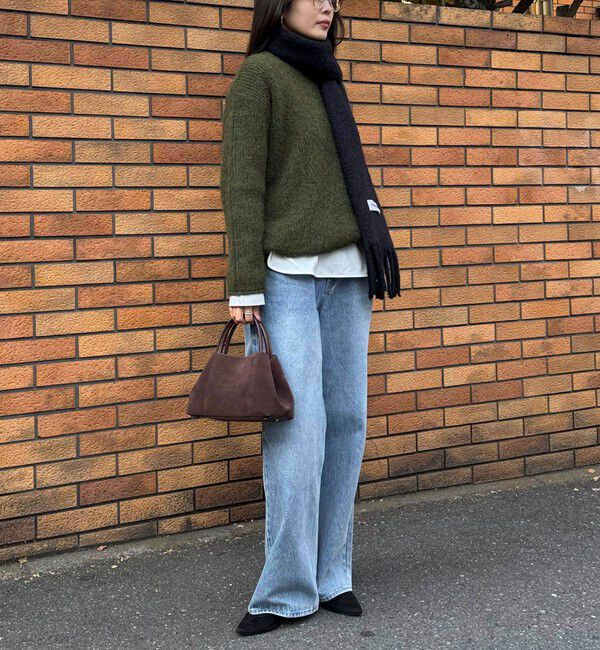 fredy emue「ミドル丈片畦ニットプルオーバー」|ニット・セーター|