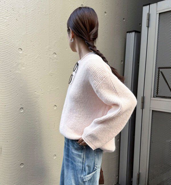 fredy emue「ミドル丈片畦ニットプルオーバー」|ニット・セーター|