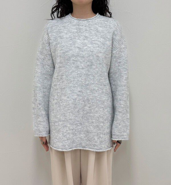 fredy emue「ミドル丈片畦ニットプルオーバー」|ニット・セーター|