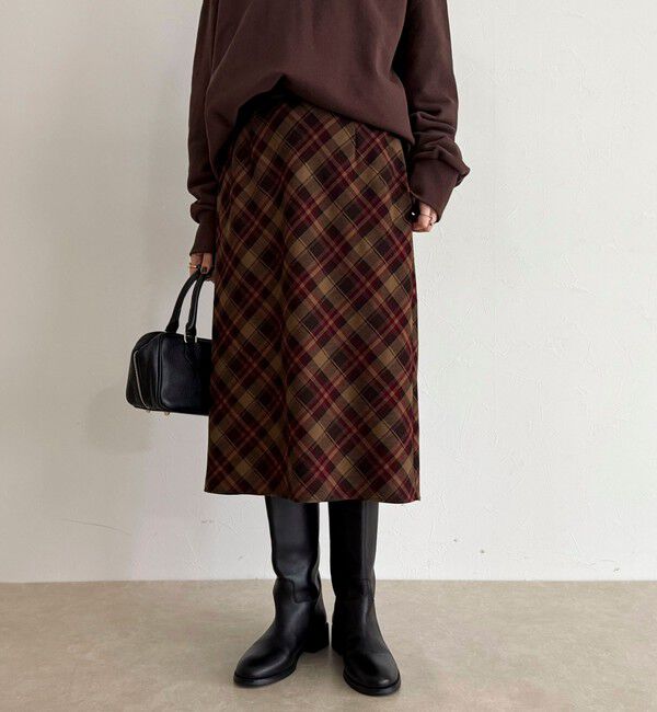 fredy emue「チェックミディスカート」|スカート|