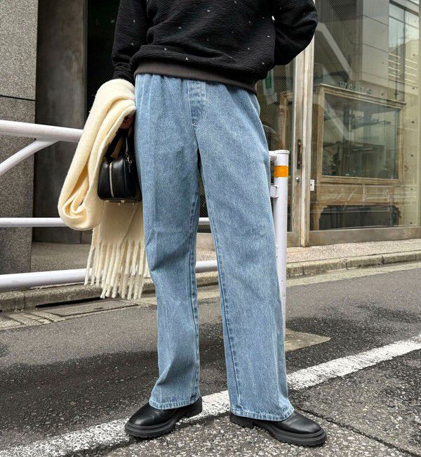 fredy emue「フレアーデニムイージーパンツ」|デニム|