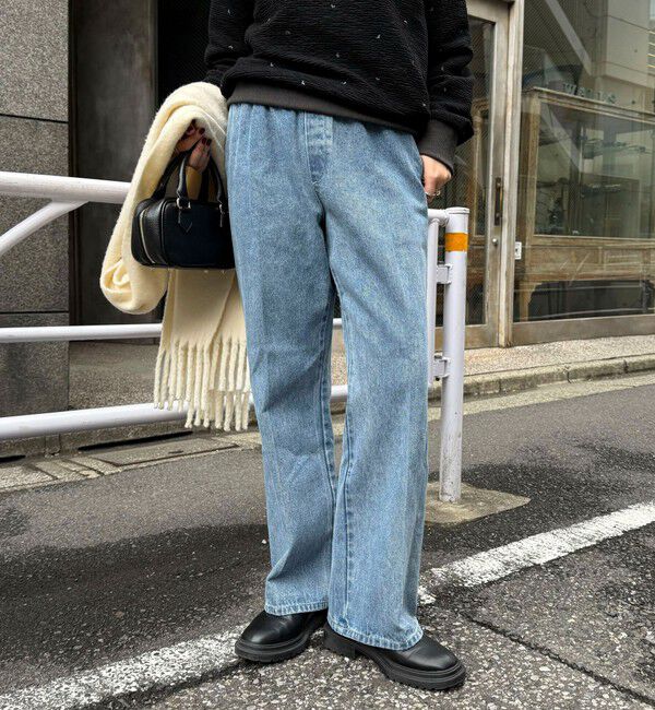 fredy emue「フレアーデニムイージーパンツ」|デニム|