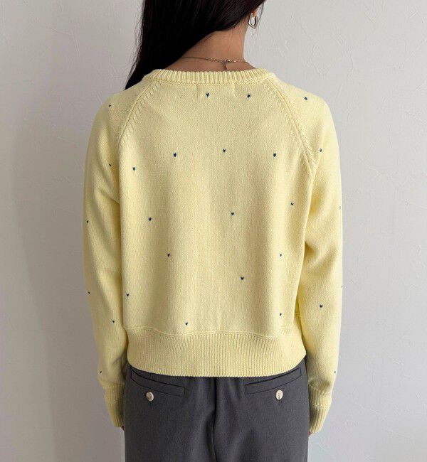 fredy emue「ハンド刺しゅうハートZIPカーディガン」|カーディガン|