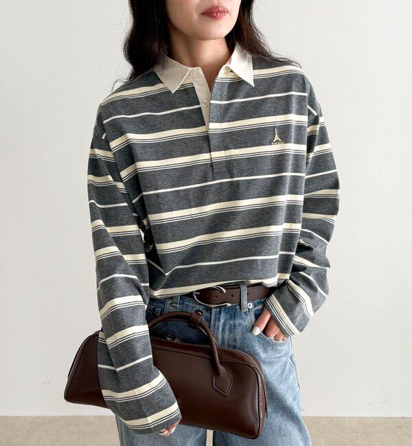 fredy emue「マルチボーダーラガーロンTシャツ」|Tシャツ・カットソー|