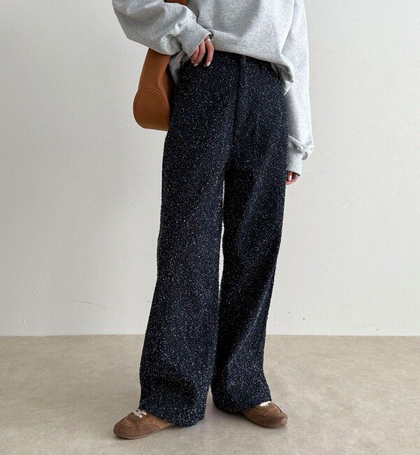 fredy emue「ループジャガードデニムパンツ」|デニム|ネイビー