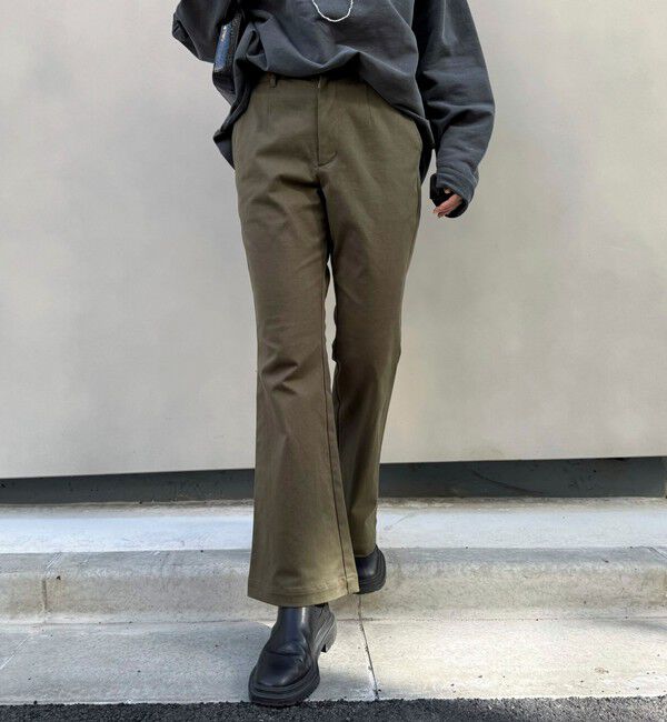 fredy emue「ストレッチフレアパンツ」|チノ|