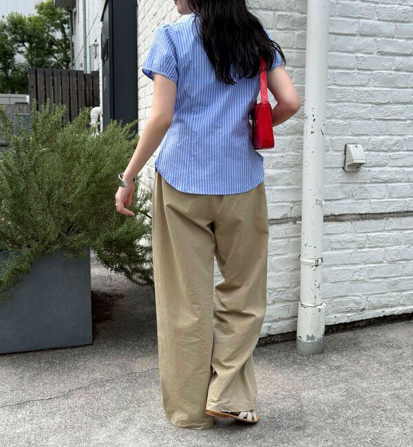 fredy emue「フロントギャザーちび袖ブラウス」|シャツ・ブラウス|