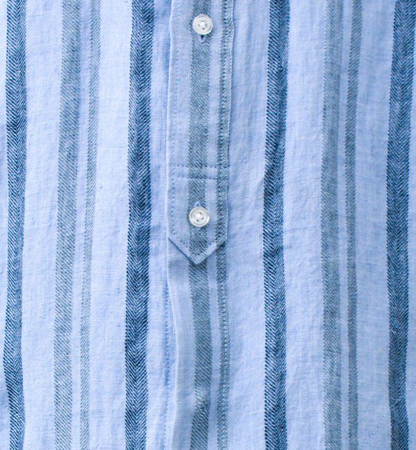 GLOSTER「【リネン100％】バンドカラーシャツ」|シャツ・ブラウス|