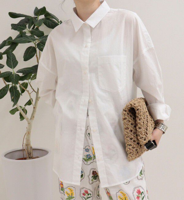 fredy emue「汗染み軽減加工COTTONオーバーシャツ」|シャツ・ブラウス|