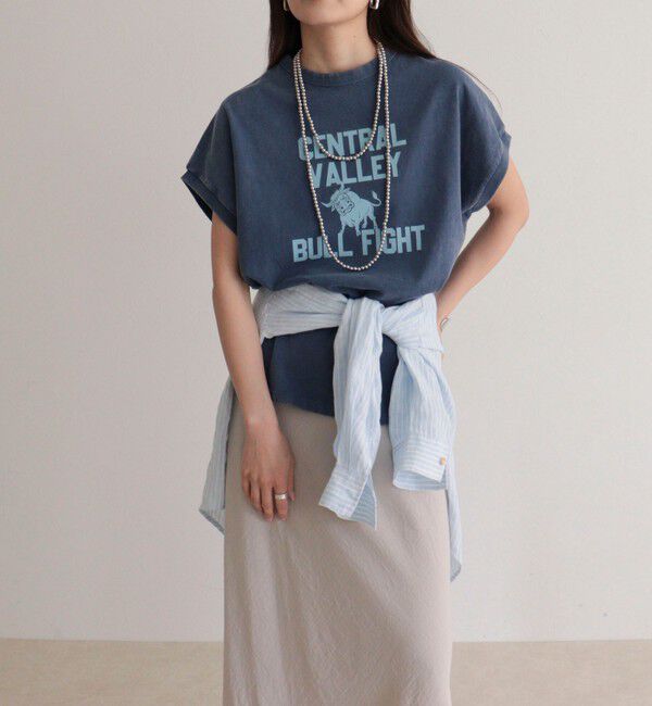 fredy emue「【Champion/チャンピオン】FRENCH SLEEVE SHIRT」|Tシャツ・カットソー|ブルー