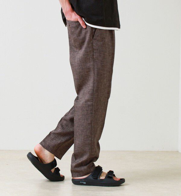 GLOSTER「【セットアップ対応】リネンライクキャンバスパンツ」|チノ|