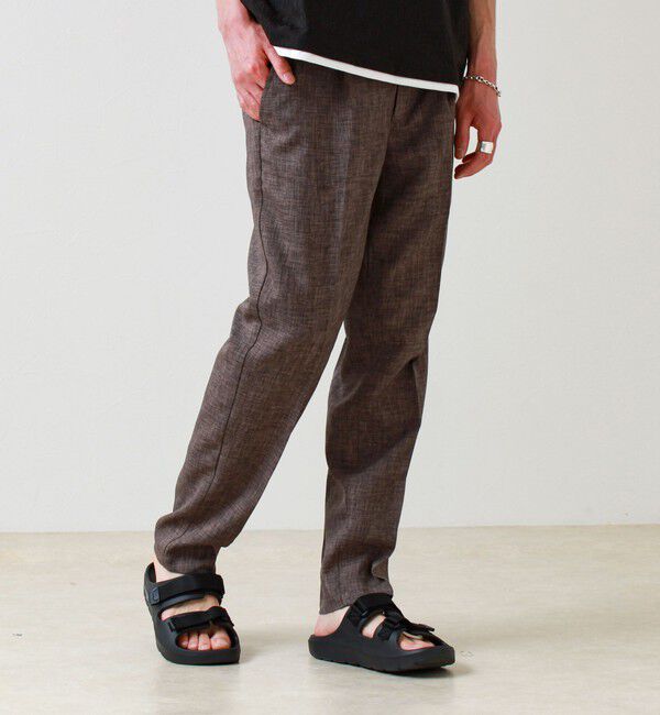 GLOSTER「【セットアップ対応】リネンライクキャンバスパンツ」|チノ|