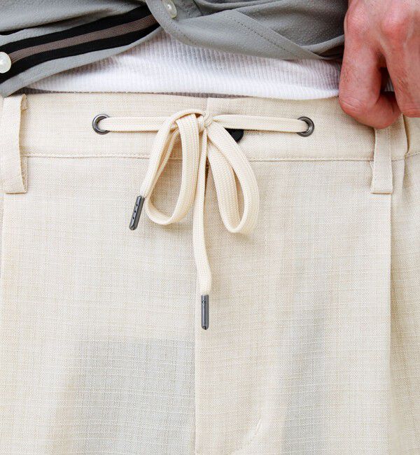 GLOSTER「【セットアップ対応】リネンライクキャンバスパンツ」|チノ|