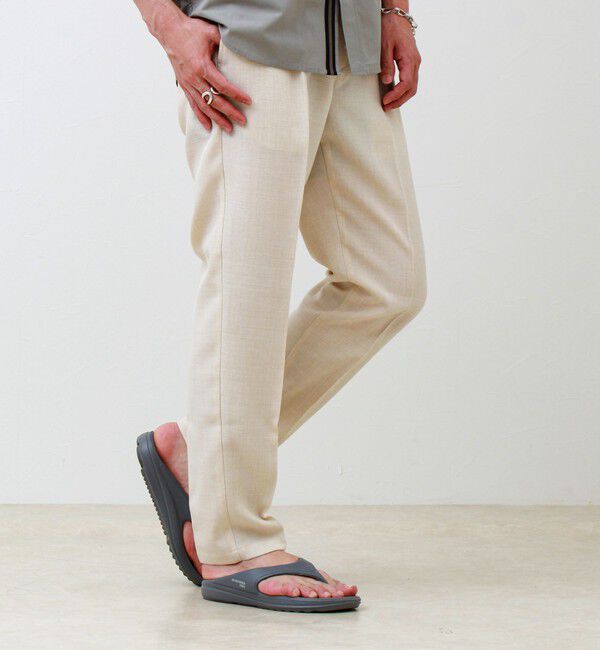 GLOSTER「【セットアップ対応】リネンライクキャンバスパンツ」|チノ|