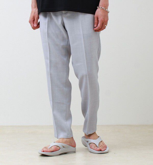 GLOSTER「【セットアップ対応】リネンライクキャンバスパンツ」|チノ|