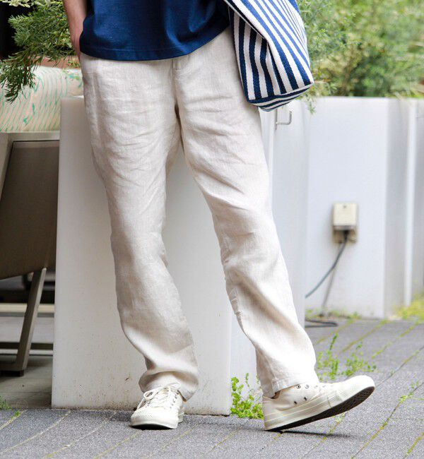 GLOSTER「【リネン100％/夏の定番】リネンイージーパンツ」|チノ|
