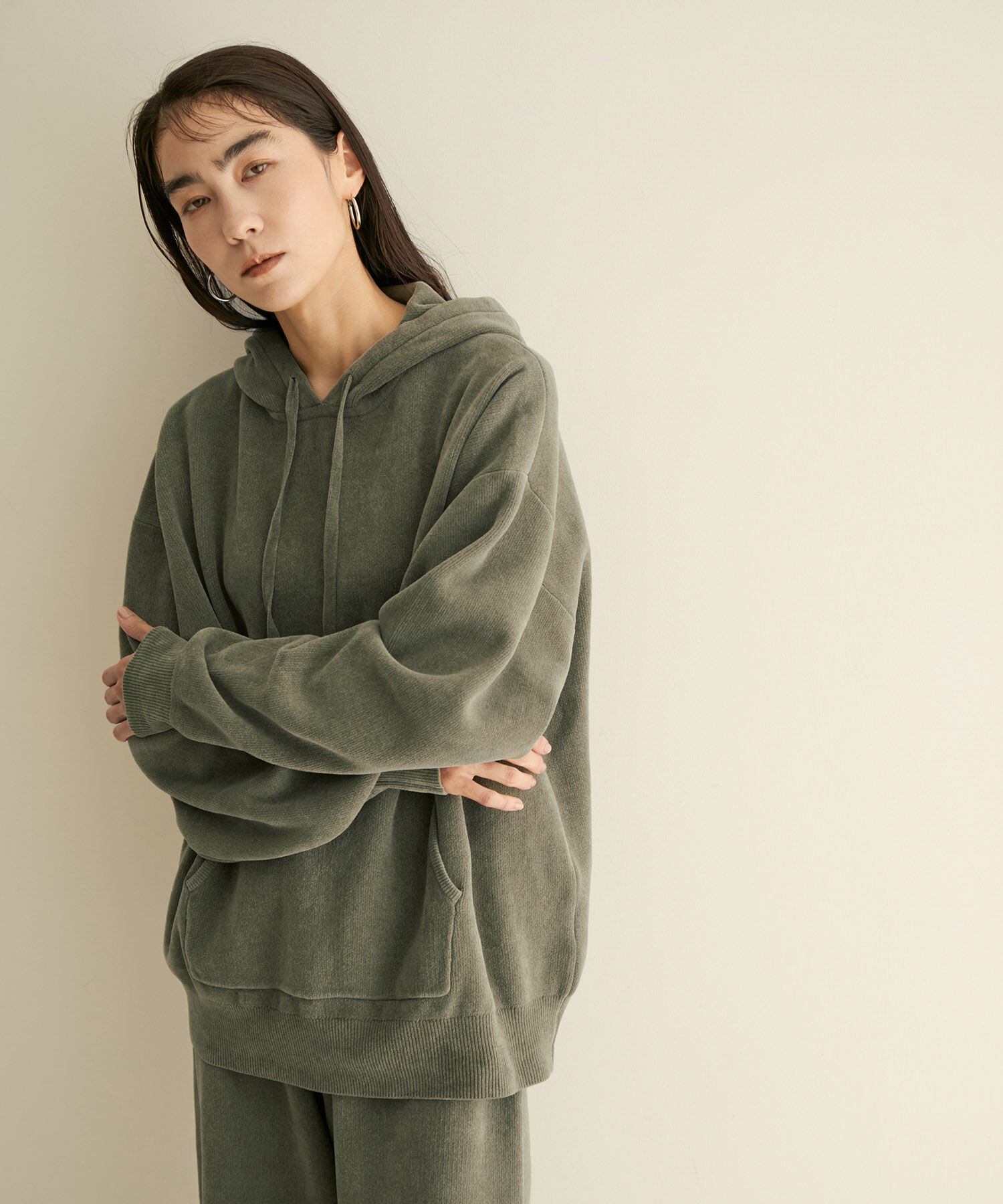 SALON adam et rope'「【極上の肌ざわり】UNISEXプルパーカー-CreamyCotton /クリーミーコットン-」|パーカー|